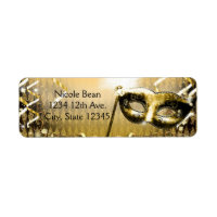 Mascarade d'or Masque élégant bal Anniversaire