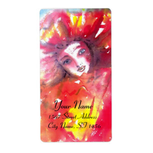 ÉTIQUETTE MASQUE EN ROUGE 2