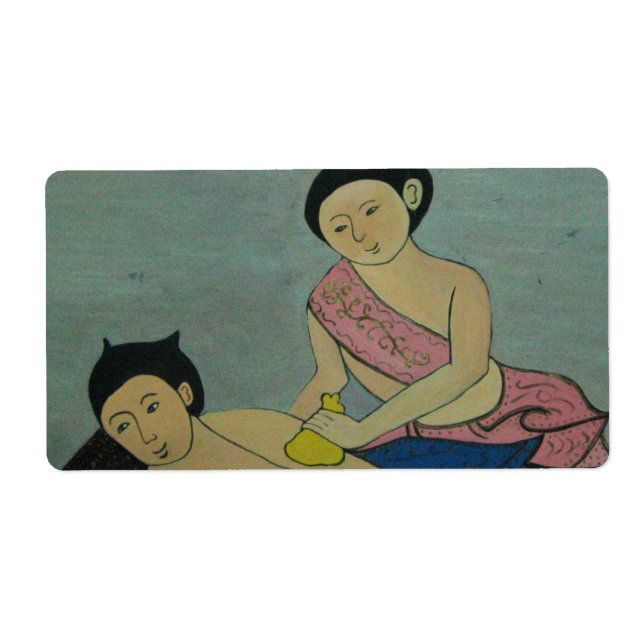 Étiquette Massage traditionnel thaïlandais (Devant)