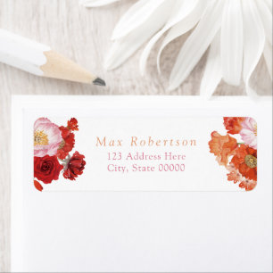 Étiquette MAX Fleurs Brillantes et Prosecco pour une Baby Sh