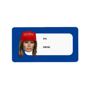 Étiquette Melania Trump MAGA Noël