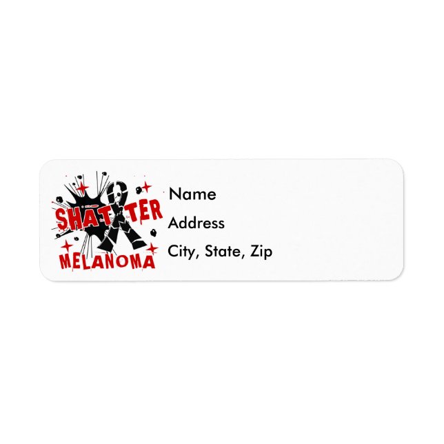 Étiquette Melanoma Shatter (Devant)