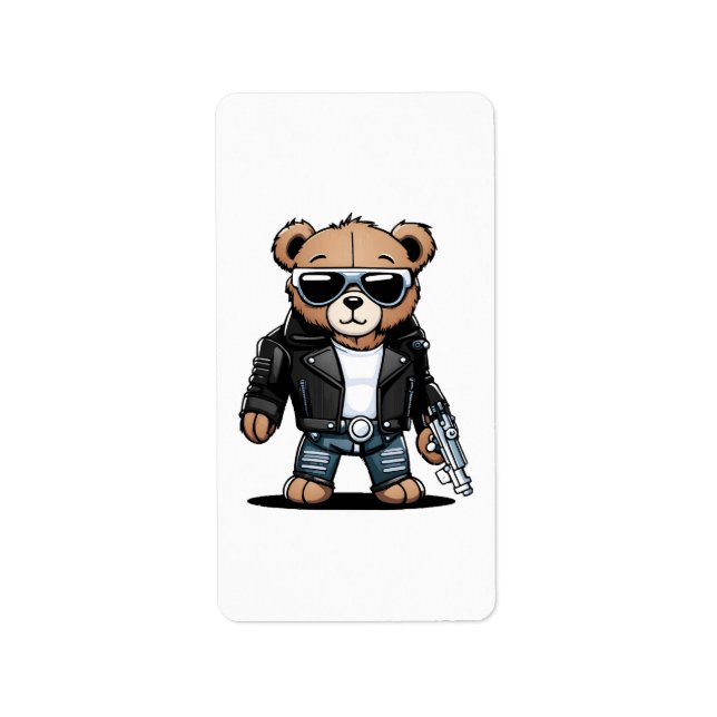Étiquette Mèmes Teddy mignons (Devant)