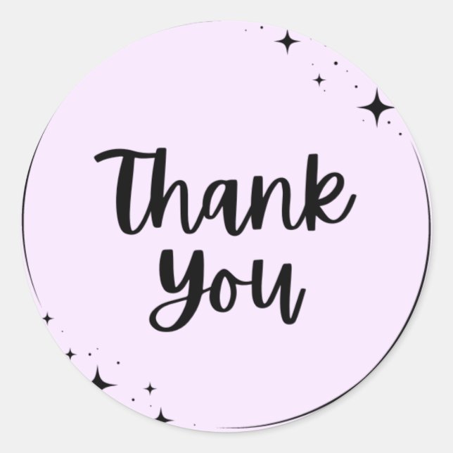 Étiquette Merci (Devant)