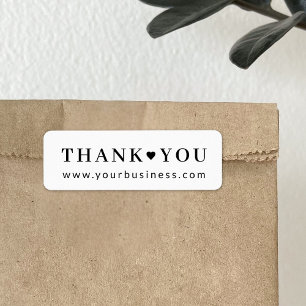 Étiquette Merci classique moderne d'emballage de produits