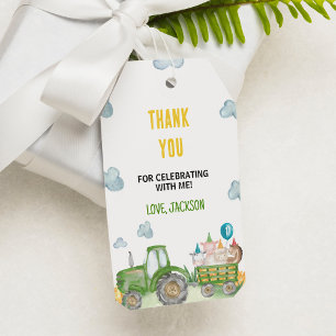 Étiquette Merci de fête d'anniversaire de la ferme
