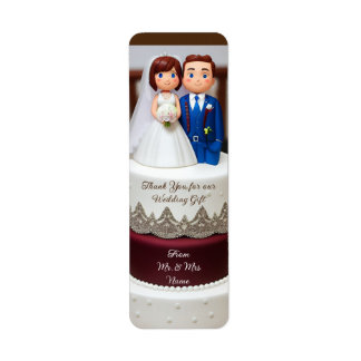 Étiquette Merci modèle cadeau mariage