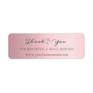 Étiquette Merci Pour Le Soutien Aux Petites Entreprises