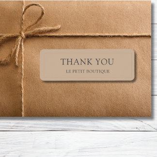 Étiquette Merci simple