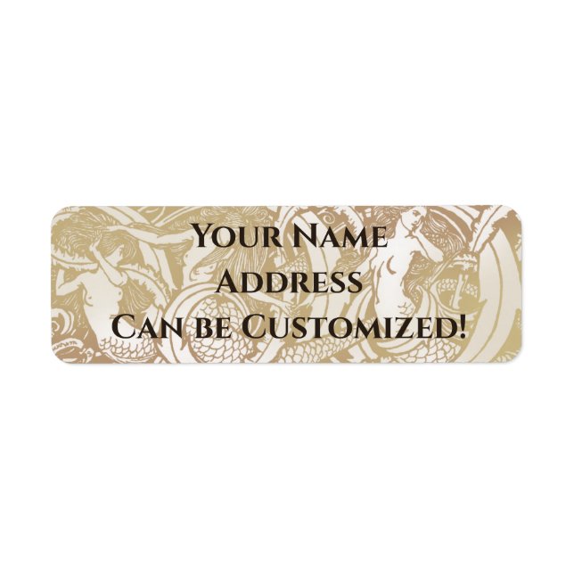 Étiquette Mermaiers Art Nouveau (Devant)