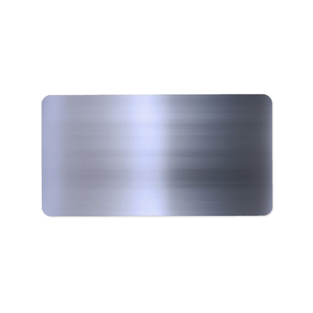 Étiquette Métal argenté brossé texturé (Devant)