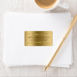 Étiquette Métallurgique ton or arrière - plan