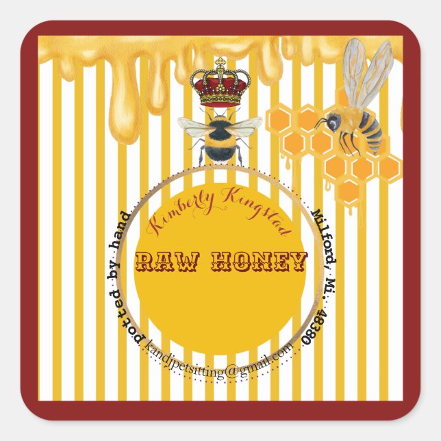 étiquette miel (Devant)