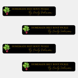 Étiquette mince de chiche à racine de betterave fa