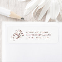 Mini-fer à cheval | Mariage Brown et blanc