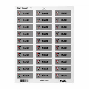 Étiquette Mini Harley Quinn Girls personnalisées