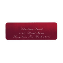 Minimalisme Rouge Bourgogne Blanc RSVP Élégant