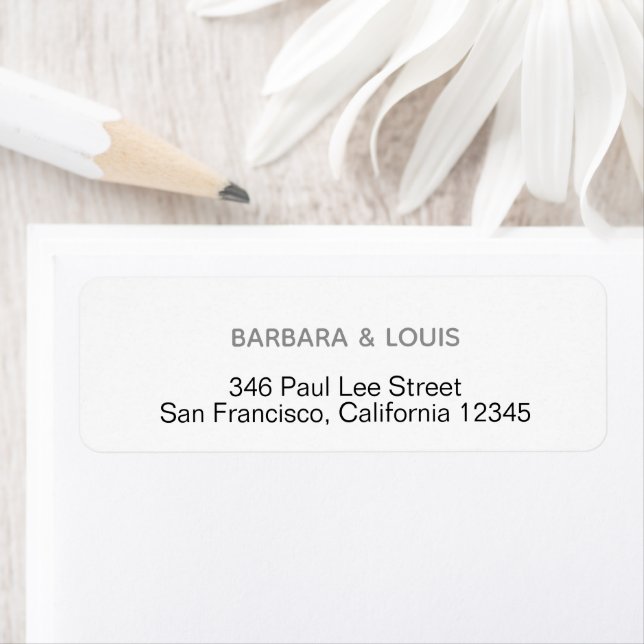 Étiquette minimaliste (En situation)