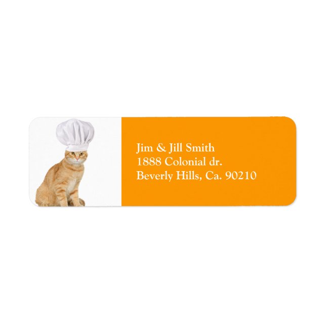Étiquette Mister Cat Chef Vous (Devant)