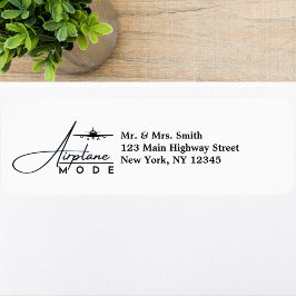 Étiquette Mode avion, Voyage, Script minimal, Aviation