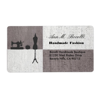 Étiquette Mode Vêtements Artisanat Artisanat Métier