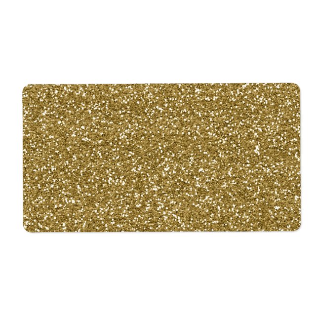 Étiquette Modèle Arrière - plan Gold Parties scintillant (Devant)