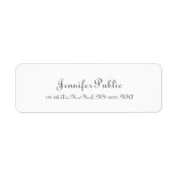 Modèle blanc chic moderne Script professionnel