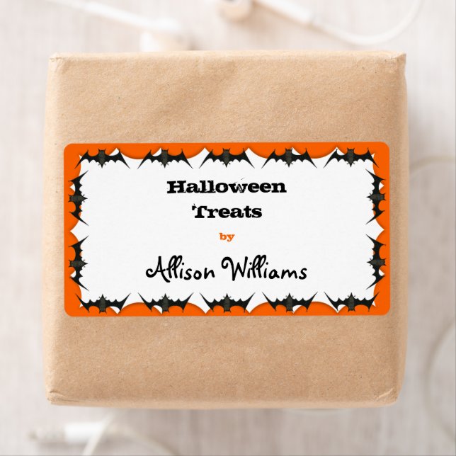 Étiquette Modèle de sachets de traitement (En situation)