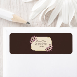 Étiquette Modèle d'invitation de mariage floral automnal élé