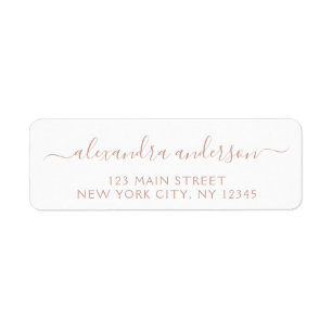 Étiquette Modern Elegant Script Typographie Mariage événemen