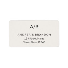 Étiquette Modern Minimal City Hall Return