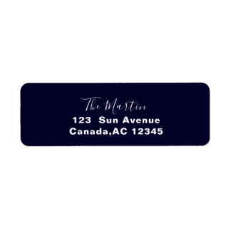 Étiquette Modern Minimal Return Address Mailing Design