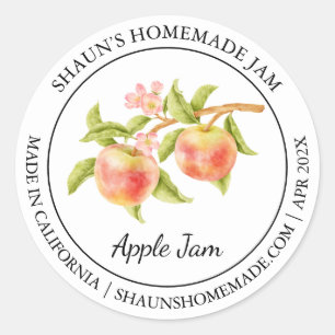 Étiquette moderne Apple Jam