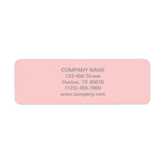 Étiquette Moderne Chic minimaliste Cosmetologue rose vif