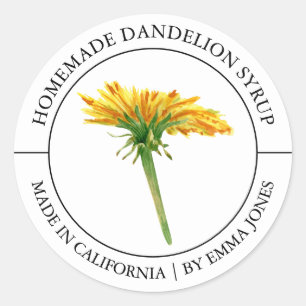 Étiquette moderne Dandelion