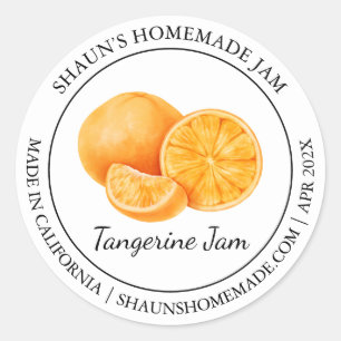Étiquette moderne Tangerine Jam