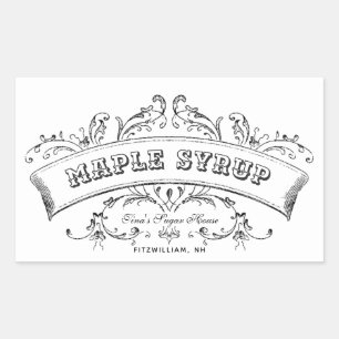 Étiquette modifiable pour le sirop d'érable