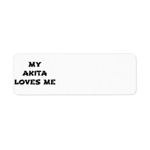 Étiquette mon akita m'aime