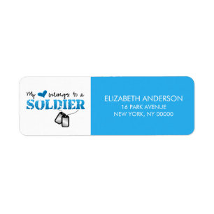 Étiquette Mon Coeur Appartient À Un Soldat