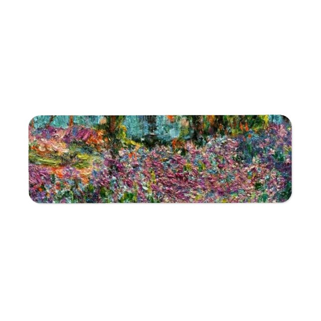 Étiquette Monet Le jardin de l'artiste à Giverny (Devant)