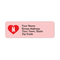 Monogramme du coeur rouge