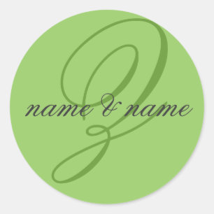 Étiquette monogramme Z