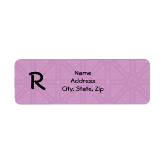 Étiquette Monographie de kaléidoscope médiéval rose