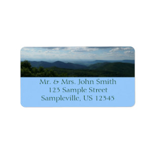 Étiquette Montagnes Appalaches II Shenandoah