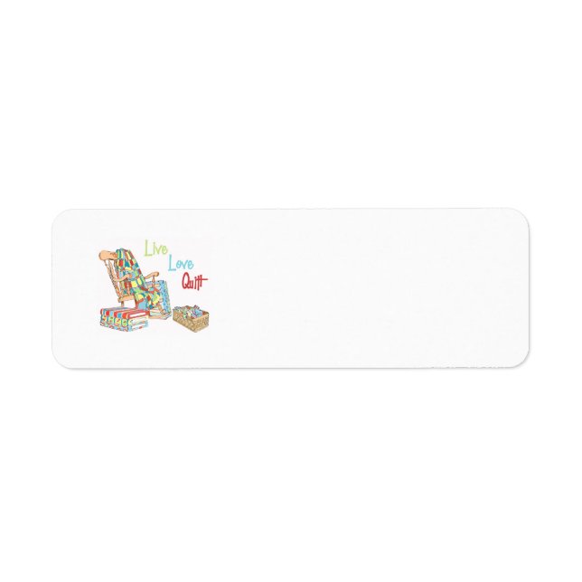 Étiquette Montrez votre amour des quilti (Devant)