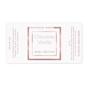 Étiquette Monture minimaliste en or rose