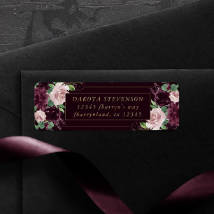 Étiquette Moody Passion   Adresse Rose Vin Pourpre Dramatiqu