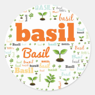 Étiquette MOT HERBE - BASIL