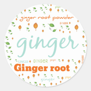 Étiquette MOT HERBE - POUDRE ROOT GINGER