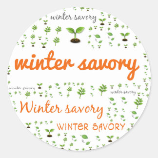 Étiquette MOT HERBE - SAVORY HIVER